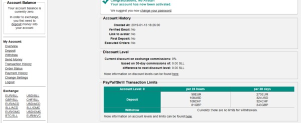 Conformation form page.