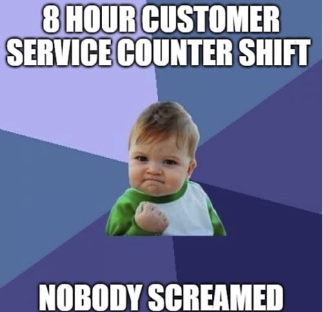 Customer service meme