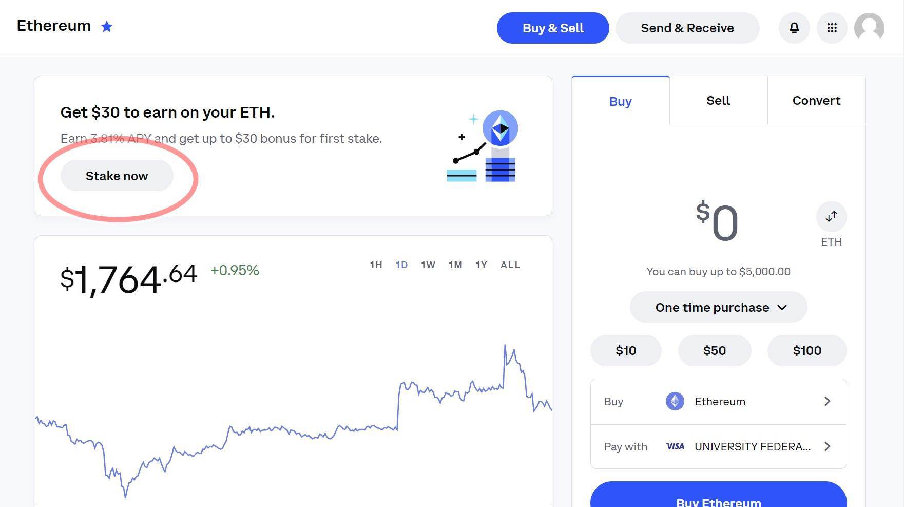 staking ethereum